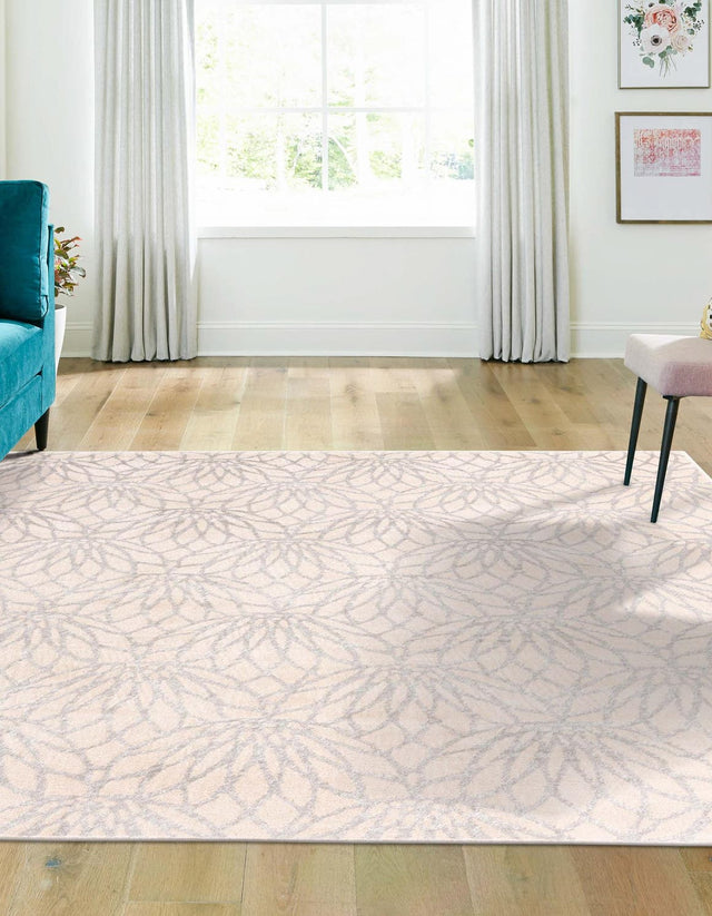 White Silver 7' 10 x 7' 10 Marilyn Monroe Glam Square Area Rug 70% Polypropylene & 30% Polyester Vivid Geometric Modern Carpet for Interior Home Decor for Sale at Rug Engine