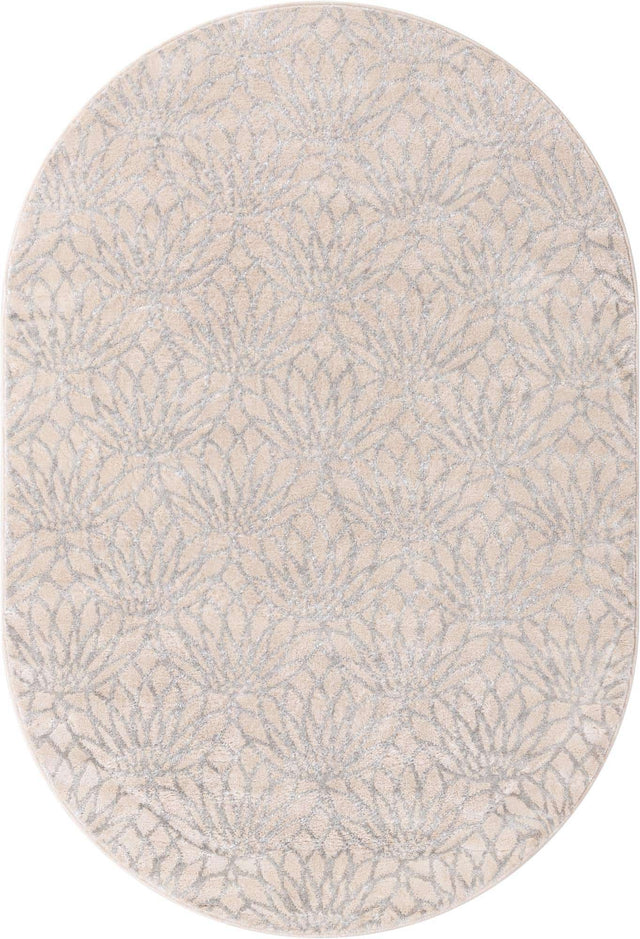 White Silver 4' 1 x 6' 1 Marilyn Monroe Glam Oval Area Rug 70% Polypropylene & 30% Polyester Vivid Geometric Modern Carpet for Interior Home Decor for Sale at Rug Engine