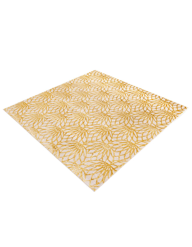 White Gold 7' 10 x 7' 10 Marilyn Monroe Glam Square Area Rug 70% Polypropylene & 30% Polyester Vivid Geometric Modern Carpet for Interior Home Decor for Sale at Rug Engine