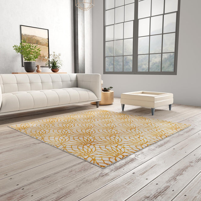 White Gold 7' 10 x 7' 10 Marilyn Monroe Glam Square Area Rug 70% Polypropylene & 30% Polyester Vivid Geometric Modern Carpet for Interior Home Decor for Sale at Rug Engine