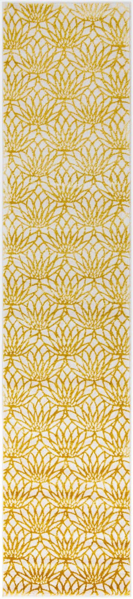 White Gold 2' 7 x 12' Marilyn Monroe Glam Runner Area Rug 70% Polypropylene & 30% Polyester Vivid Geometric Modern Carpet for Interior Home Decor for Sale at Rug Engine