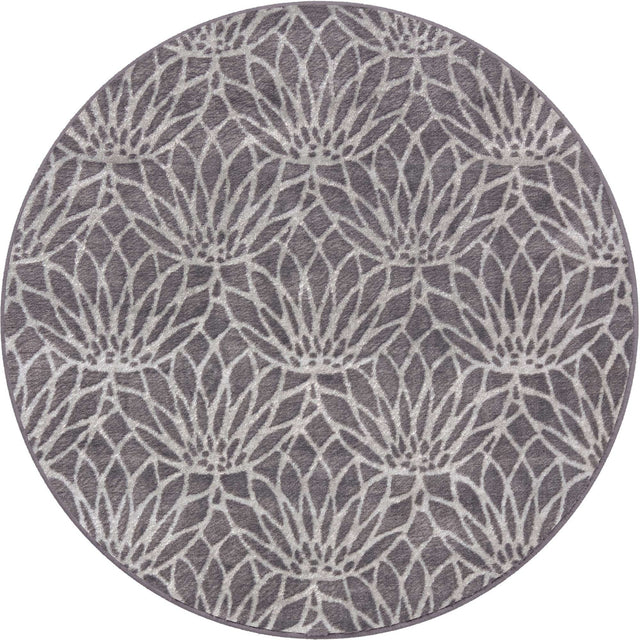 Gray Silver 3' 1 x 3' 1 Marilyn Monroe Glam Round Area Rug 70% Polypropylene & 30% Polyester Vivid Geometric Modern Carpet for Interior Home Decor for Sale at Rug Engine