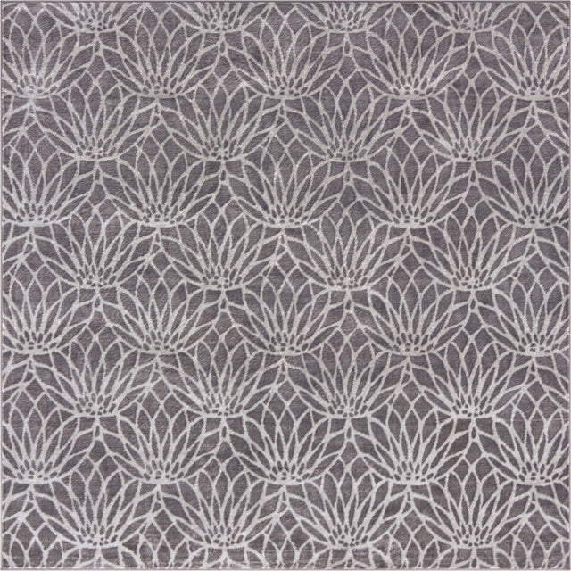 Gray Silver 7' 10 x 7' 10 Marilyn Monroe Glam Square Area Rug 70% Polypropylene & 30% Polyester Vivid Geometric Modern Carpet for Interior Home Decor for Sale at Rug Engine