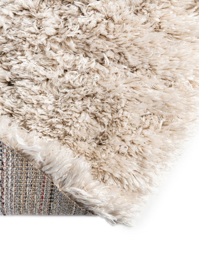 Blonde 3' 3 x 3' 3 Marilyn Monroe Opulence Shag Round Area Rug Thick Soft Touch Fluffy & Plush Shaggy Pile 100% Polyester Carpet for Living, Dining, Bedroom, Office for Sale at Rug Engine