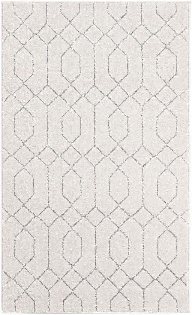 White Silver 3' 1 x 5' 3 Marilyn Monroe Glam Rectangle Area Rug 70% Polypropylene & 30% Polyester Vivid Geometric Modern Carpet for Interior Home Decor for Sale at Rug Engine