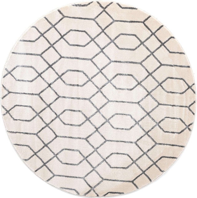 White Silver 5' 3 x 5' 3 Marilyn Monroe Glam Round Area Rug 70% Polypropylene & 30% Polyester Vivid Geometric Modern Carpet for Interior Home Decor for Sale at Rug Engine