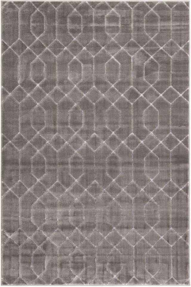 Gray Silver 6' 1 x 9' Marilyn Monroe Glam Rectangle Area Rug 70% Polypropylene & 30% Polyester Vivid Geometric Modern Carpet for Interior Home Decor for Sale at Rug Engine