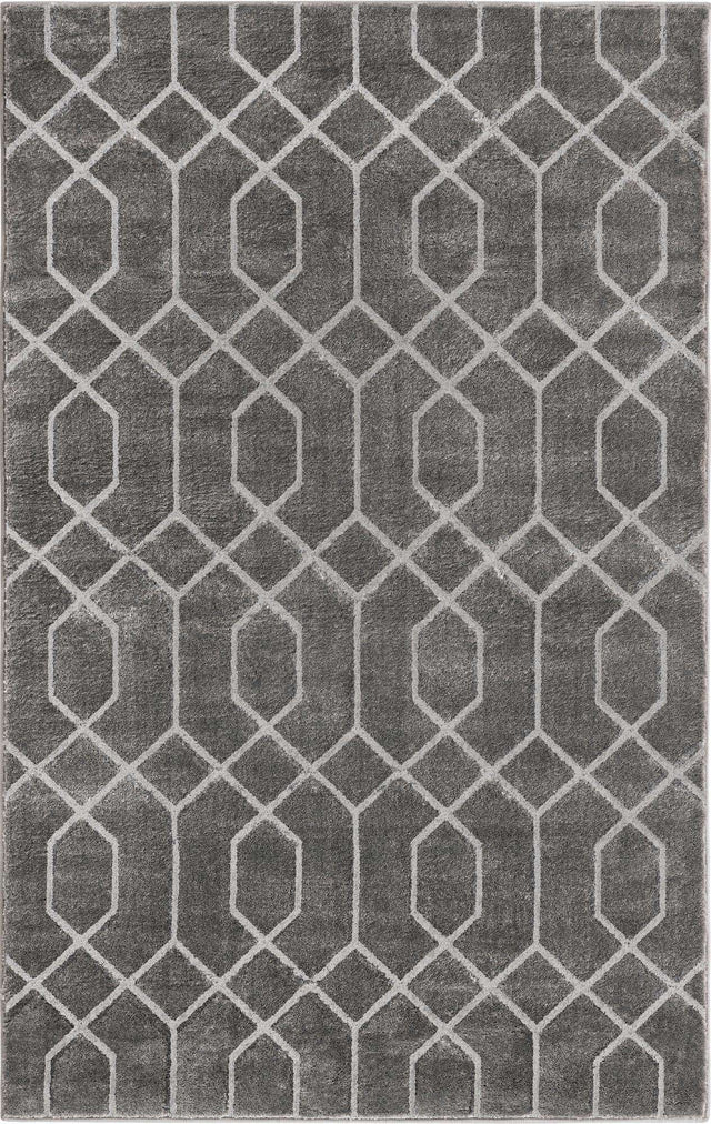 Gray Silver 3' 1 x 5' 3 Marilyn Monroe Glam Rectangle Area Rug 70% Polypropylene & 30% Polyester Vivid Geometric Modern Carpet for Interior Home Decor for Sale at Rug Engine
