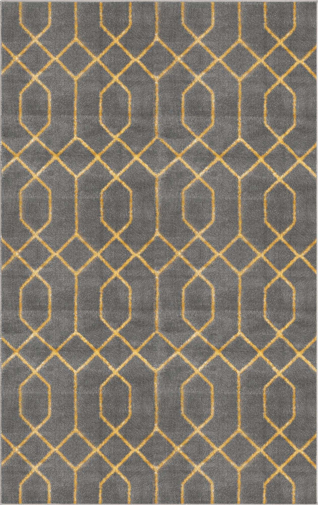 Gray Gold 3' 1 x 5' 3 Marilyn Monroe Glam Rectangle Area Rug 70% Polypropylene & 30% Polyester Vivid Geometric Modern Carpet for Interior Home Decor for Sale at Rug Engine