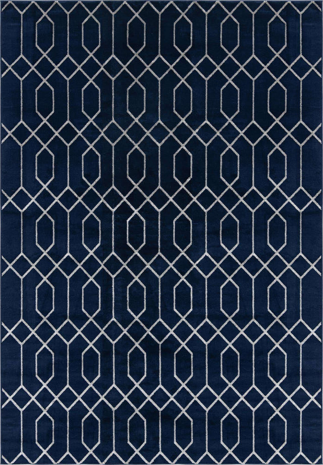 Navy Blue Silver 10' x 14' 1 Marilyn Monroe Glam Rectangle Area Rug 70% Polypropylene & 30% Polyester Vivid Geometric Modern Carpet for Interior Home Decor for Sale at Rug Engine