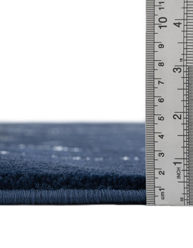 Navy Blue Silver 3' 1 x 3' 1 Marilyn Monroe Glam Round Area Rug 70% Polypropylene & 30% Polyester Vivid Geometric Modern Carpet for Interior Home Decor for Sale at Rug Engine