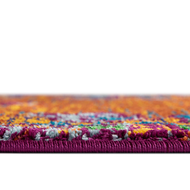 Orange 9' x 12' Calypso Rectangle Area Rug 100% Polypropylene With Cotton Backing Colorful Vivid Traditional Design Carpet for Living Office Dining Rooms for Sale at Rug Engine