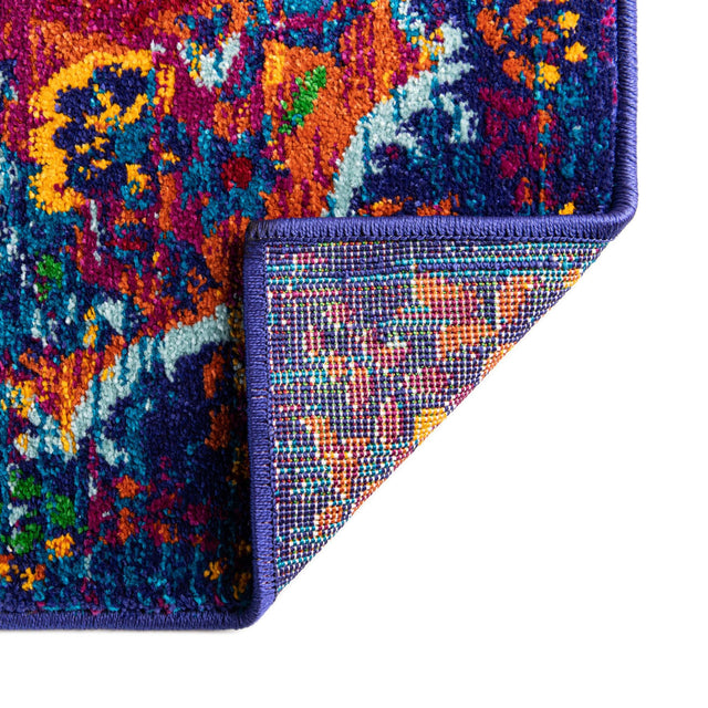 Fuchsia 4' x 6' Calypso Rectangle Area Rug 100% Polypropylene With Cotton Backing Colorful Vivid Traditional Design Carpet for Living Office Dining Rooms for Sale at Rug Engine