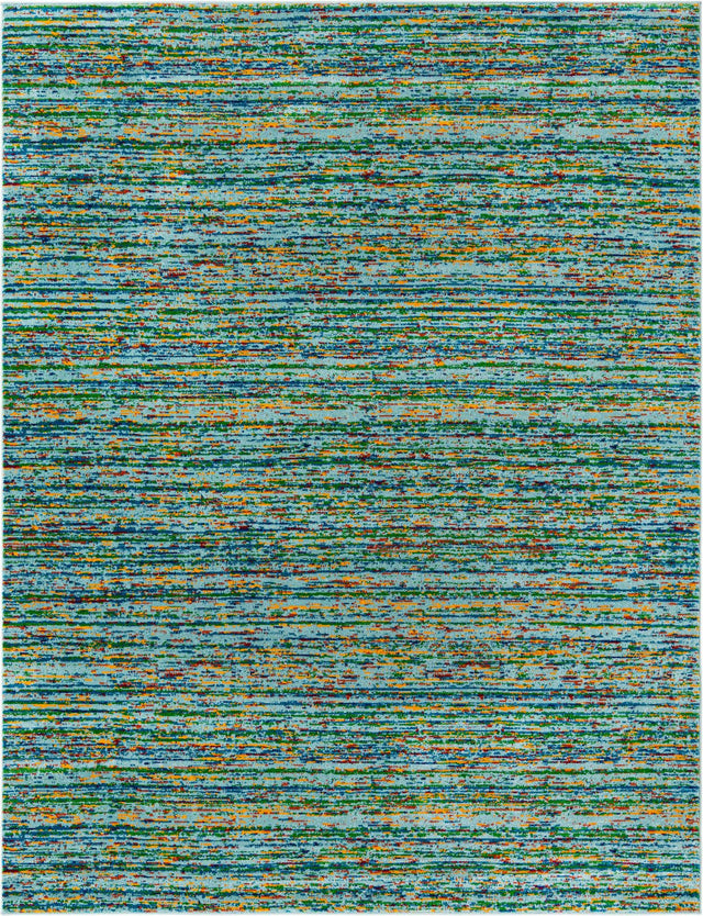 Aqua 7' 10 x 10' Calypso Rectangle Area Rug 100% Polypropylene With Cotton Backing Colorful Vivid Traditional Design Carpet for Living Office Dining Rooms for Sale at Rug Engine