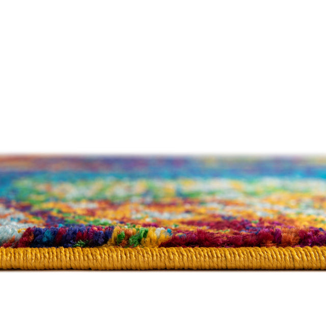 Multicolor 2' x 5' 1 Calypso Runner Area Rug 100% Polypropylene With Cotton Backing Colorful Vivid Traditional Design Carpet for Living Office Dining Rooms for Sale at Rug Engine