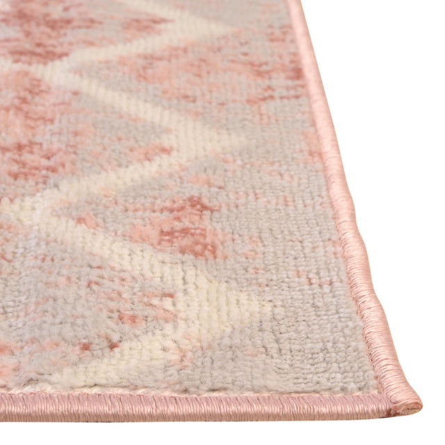 Dusty Rose 5' 3 x 5' 3 Bohemian Trellis Square Area Rug 100% Polypropylene With Cotton Backing Geometric Modern Boho Decor Carpet for Living Rooms Office Dining Kitchen Interior Design for Sale at Rug Engine