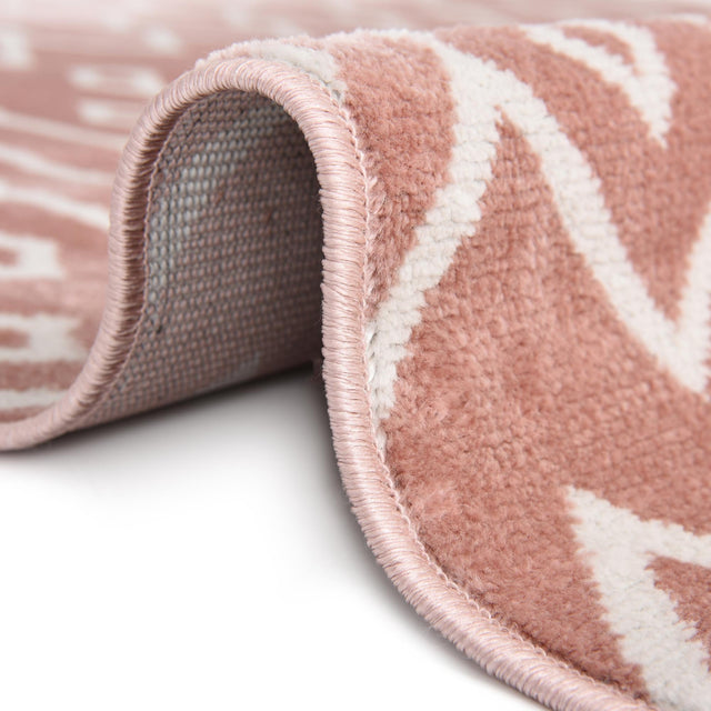 Pink 9' x 12' Bohemian Trellis Rectangle Area Rug 100% Polypropylene With Cotton Backing Geometric Modern Boho Decor Carpet for Living Rooms Office Dining Kitchen Interior Design for Sale at Rug Engine