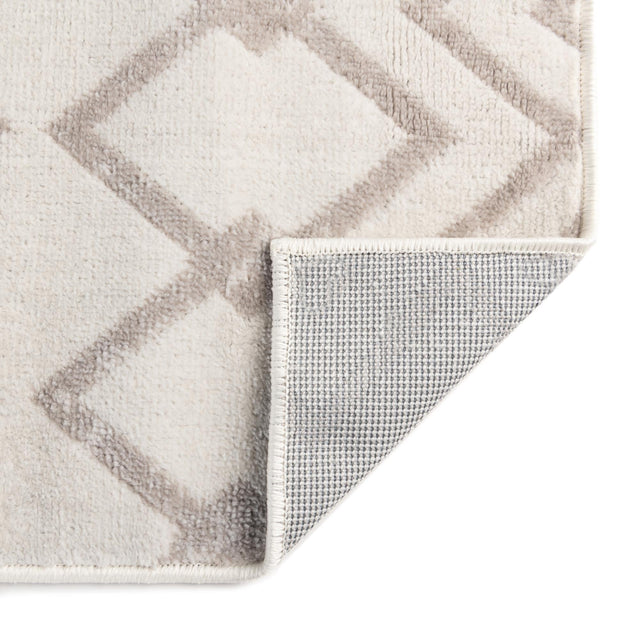 Pearl 6' x 6' Bohemian Trellis Square Area Rug 100% Polypropylene With Cotton Backing Geometric Modern Boho Decor Carpet for Living Rooms Office Dining Kitchen Interior Design for Sale at Rug Engine