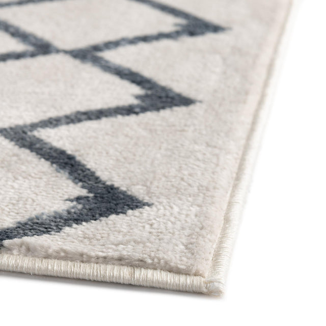 Coastal White 7' x 7' Bohemian Trellis Octagon Area Rug 100% Polypropylene With Cotton Backing Geometric Modern Boho Decor Carpet for Living Rooms Office Dining Kitchen Interior Design for Sale at Rug Engine