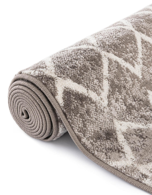 Stone Gray 7' 10 x 7' 10 Bohemian Trellis Square Area Rug 100% Polypropylene With Cotton Backing Geometric Modern Boho Decor Carpet for Living Rooms Office Dining Kitchen Interior Design for Sale at Rug Engine