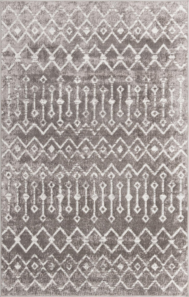 Stone Gray 1' 4 x 1' 4 Bohemian Trellis Sample Area Rug 100% Polypropylene With Cotton Backing Geometric Modern Boho Decor Carpet for Living Rooms Office Dining Kitchen Interior Design for Sale at Rug Engine