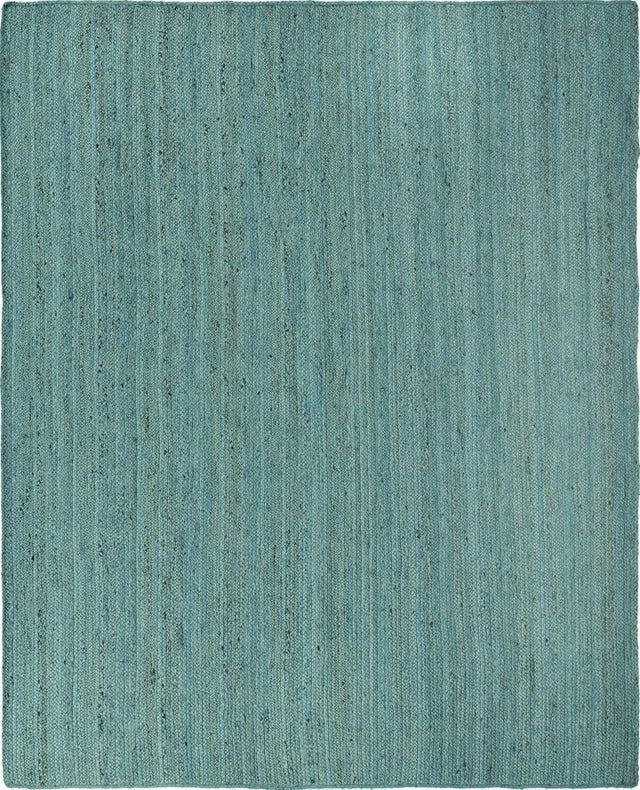 Turquoise 8' x 10' Braided Jute Rectangle Area Rug 100% Jute Hand Braided Natural Eco-Friendly Boho Style Carpet for Living Rooms Dining Office Space Dorms for Sale at Rug Engine