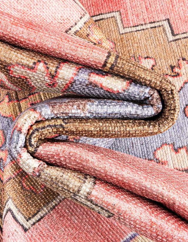Washable Pink 7' 6 x 10' 6 Timeless Oval Area Rug Easy to Clean Stain Resistant & Durable Traditional Classic Vintage Design Carpet for Sale at Rug Engine