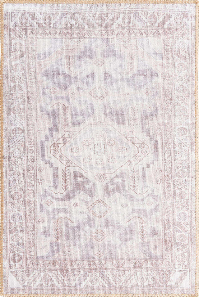 Washable Gray 2' x 3' Timeless Rectangle Area Rug Easy to Clean Stain Resistant & Durable Traditional Classic Vintage Design Carpet for Sale at Rug Engine