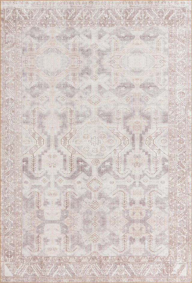 Washable Gray 8' 4 x 12' Timeless Rectangle Area Rug Easy to Clean Stain Resistant & Durable Traditional Classic Vintage Design Carpet for Sale at Rug Engine