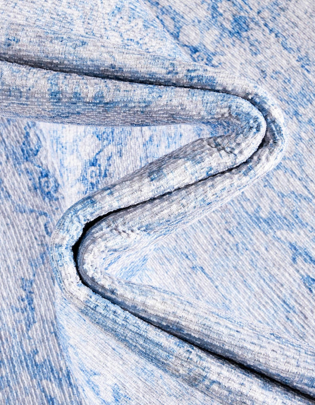 Washable Blue 5' x 8' Timeless Rectangle Area Rug Easy to Clean Stain Resistant & Durable Traditional Classic Vintage Design Carpet for Sale at Rug Engine
