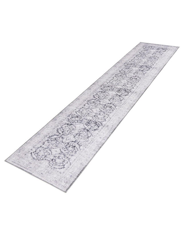 Washable Charcoal 2' 6 x 12' Timeless Runner Area Rug Easy to Clean Stain Resistant & Durable Traditional Classic Vintage Design Carpet for Sale at Rug Engine