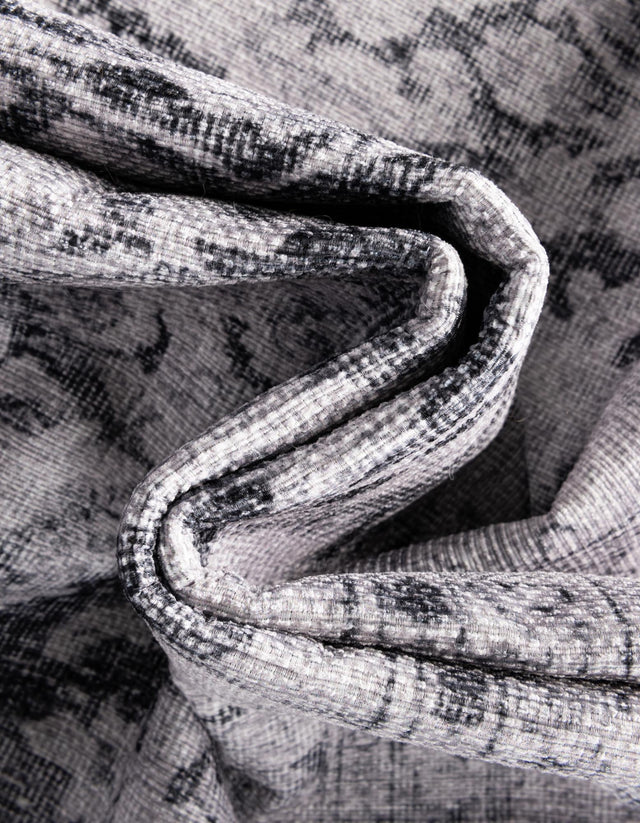 Washable Charcoal 3' 6 x 3' 6 Timeless Round Area Rug Easy to Clean Stain Resistant & Durable Traditional Classic Vintage Design Carpet for Sale at Rug Engine