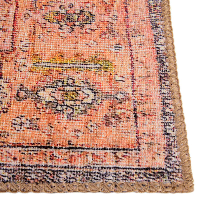 Washable Rust Red 2' 6 x 12' Timeless Runner Area Rug Easy to Clean Stain Resistant & Durable Traditional Classic Vintage Design Carpet for Sale at Rug Engine