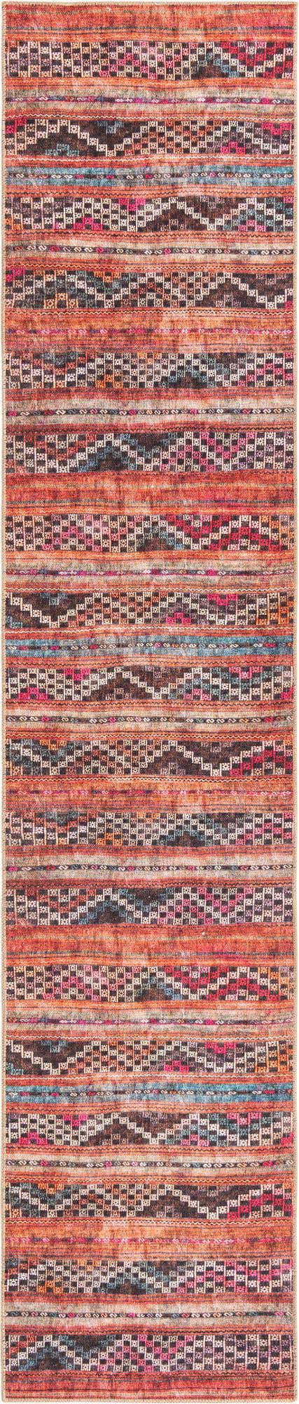 Washable Multicolor 2' 6 x 12' Timeless Runner Area Rug Easy to Clean Stain Resistant & Durable Traditional Classic Vintage Design Carpet for Sale at Rug Engine