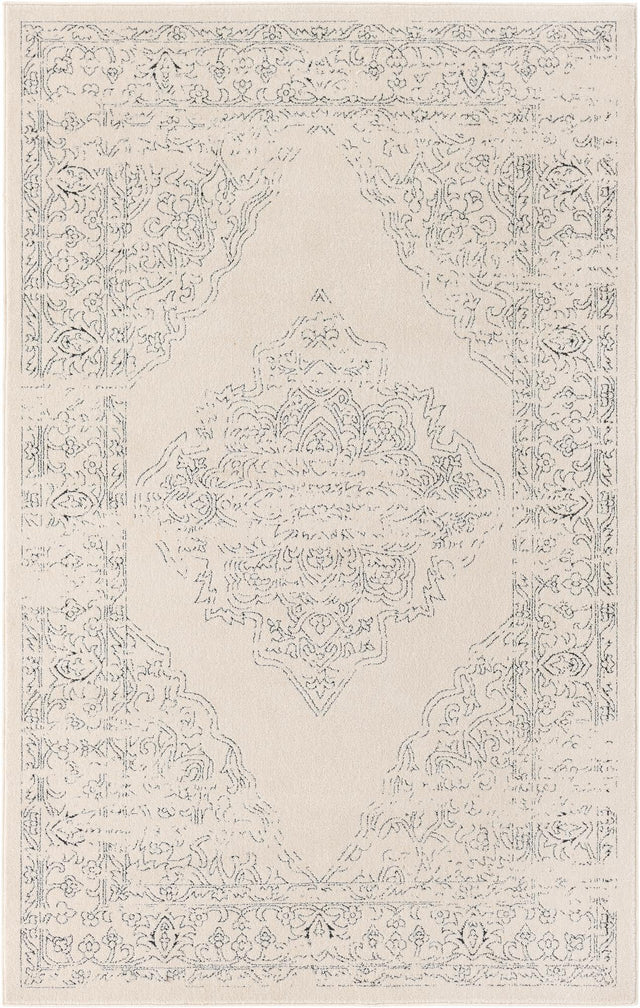 White 1' 4 x 1' 4 Isabella Sample Area Rug Polypropylene & Polyester Traditional Elegant Carpet for Living Rooms, Dining, Office, Dorms for Sale at Rug Engine