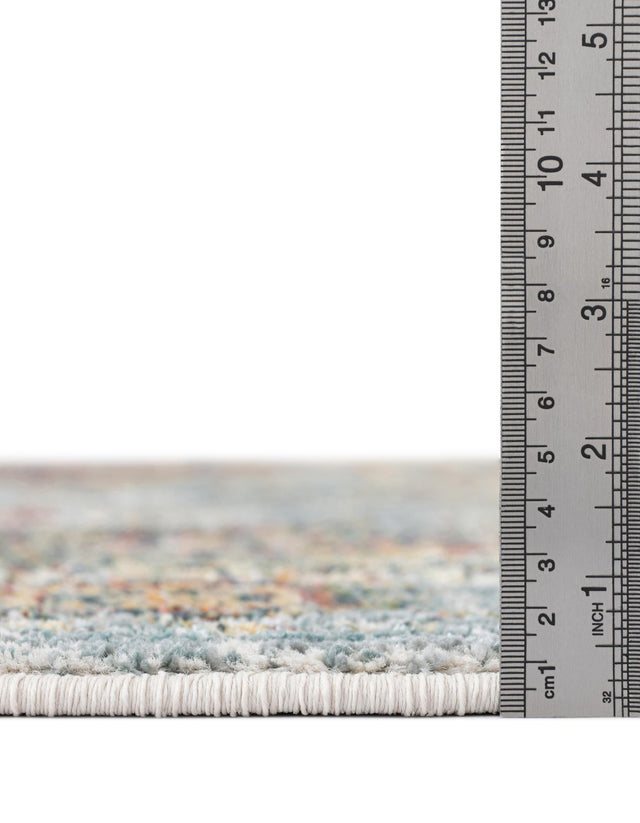 Ivory 5' 1 x 5' 1 Isabella Octagon Area Rug Polypropylene & Polyester Traditional Elegant Carpet for Living Rooms, Dining, Office, Dorms for Sale at Rug Engine