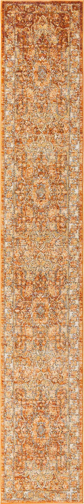 Rust Red 2' 7 x 16' 5 Isabella Runner Area Rug Polypropylene & Polyester Traditional Elegant Carpet for Living Rooms, Dining, Office, Dorms for Sale at Rug Engine