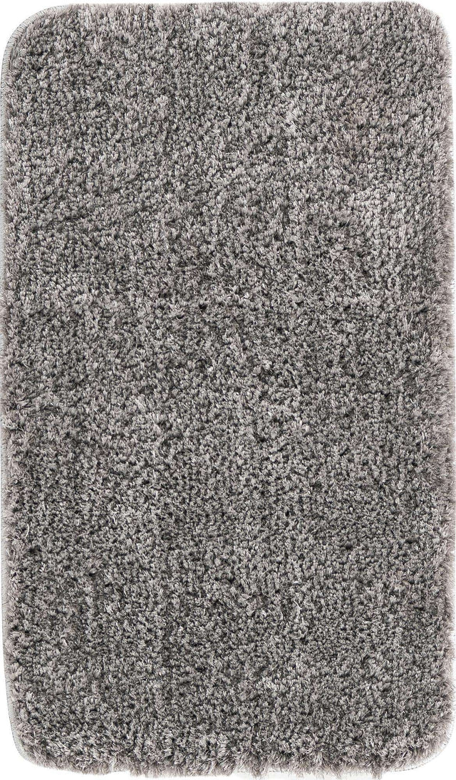 Pewter Gray 1' 8 x 2' 7 Bano Luxe Bath Mat Soft & Plush Water Absorbing Accent Area Rug for Sale at Rug Engine
