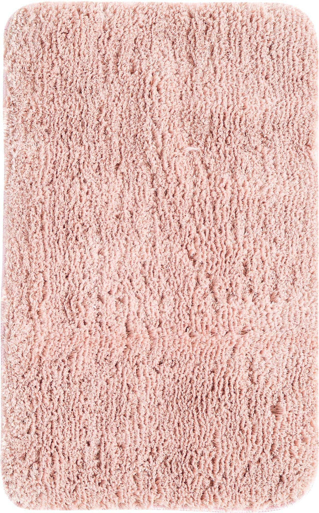 Cotton Candy Pink 1' 8 x 2' 7 Bano Luxe Bath Mat Soft & Plush Water Absorbing Accent Area Rug for Sale at Rug Engine