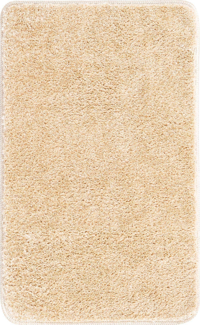Sandy Beige 1' 8 x 2' 7 Bano Everyday Bath Mat Soft & Plush Water Absorbing Accent Area Rug for Sale at Rug Engine