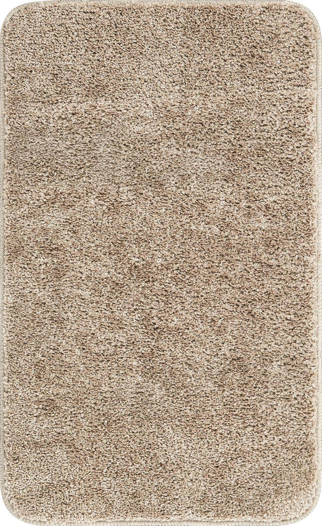 Taupe 1' 8 x 2' 7 Bano Everyday Bath Mat Soft & Plush Water Absorbing Accent Area Rug for Sale at Rug Engine