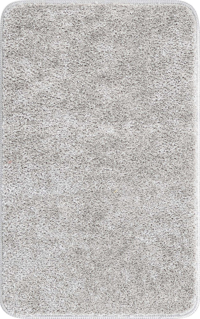 Silver 1' 8 x 2' 7 Bano Everyday Bath Mat Soft & Plush Water Absorbing Accent Area Rug for Sale at Rug Engine