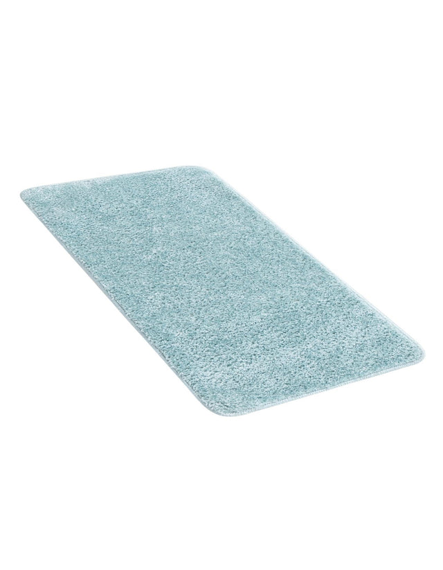 Powder Blue 1' 8 x 2' 7 Bano Everyday Bath Mat Soft & Plush Water Absorbing Accent Area Rug for Sale at Rug Engine
