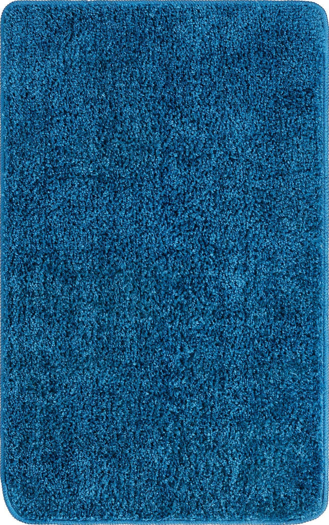 Ocean Blue 1' 8 x 2' 7 Bano Everyday Bath Mat Soft & Plush Water Absorbing Accent Area Rug for Sale at Rug Engine