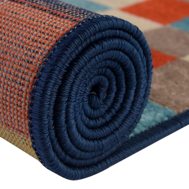 Multicolor 10' x 14' Azalea Rectangle Area Rug Colorful 100% Polypropylene Durable Jute Backing Living Dining Room Bedroom Office Modern Decor Carpet for Sale at Rug Engine