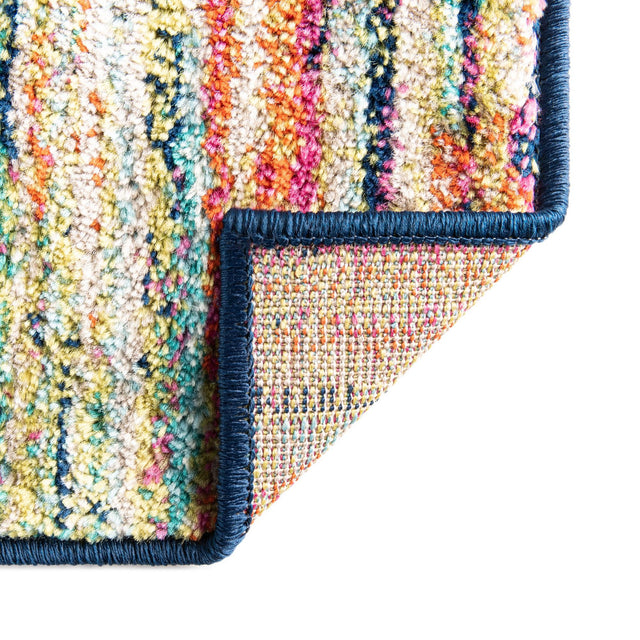 Multicolor 2' x 8' Azalea Runner Area Rug Colorful 100% Polypropylene Durable Jute Backing Living Dining Room Bedroom Office Modern Decor Carpet for Sale at Rug Engine
