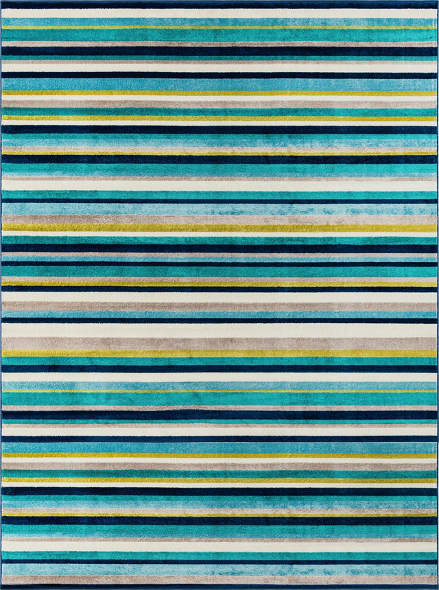 Teal 9' x 12' Azalea Rectangle Area Rug Colorful 100% Polypropylene Durable Jute Backing Living Dining Room Bedroom Office Modern Decor Carpet for Sale at Rug Engine