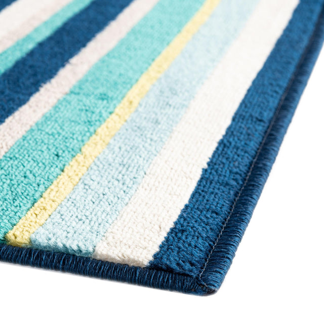 Teal 2' 11 x 12' Azalea Runner Area Rug Colorful 100% Polypropylene Durable Jute Backing Living Dining Room Bedroom Office Modern Decor Carpet for Sale at Rug Engine