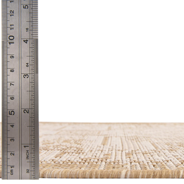 Natural 5' 3 x 5' 3 Outdoor Aztec Octagon Area Rug Weather Resistant for Patio, Deck, Terrace, Balcony, Porch 100% Polypropylene Traditional Carpet Mat for Sale at Rug Engine