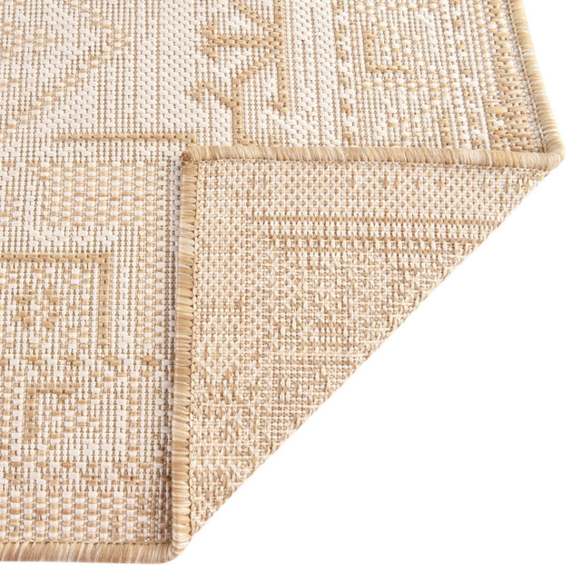 Natural 5' 3 x 5' 3 Outdoor Aztec Octagon Area Rug Weather Resistant for Patio, Deck, Terrace, Balcony, Porch 100% Polypropylene Traditional Carpet Mat for Sale at Rug Engine